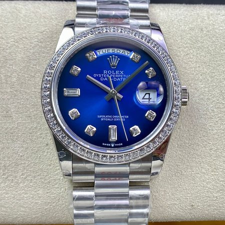 Rolex Day Date M128396TBR-0008 36MM GM Factory Diamond-Set Bezel