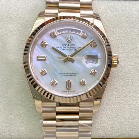 Rolex Day Date M128235-0029 EW Factory Rose Gold Case