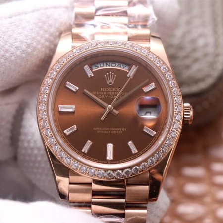 Rolex Day Date M228345RBR-0006 EW Factory Brown Dial