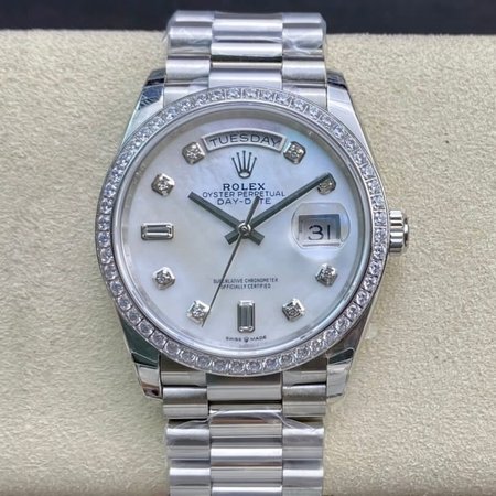 Rolex Day Date 128396TBR-0005 EW Factory Diamond-set Dial