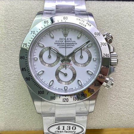 Rolex Cosmograph Daytona 116520LN Clean Factory Stainless Steel Strap