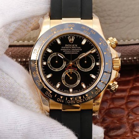 Rolex Daytona Cosmograph M116518ln-0043 JH Factory Black Strap