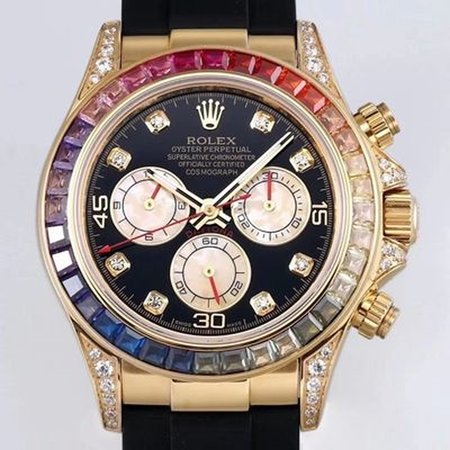 Rolex Daytona 116598RBOW BL Factory Yellow Gold