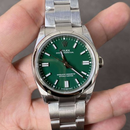 Rolex Oyster Perpetual M126000-0005 36MM VS Factory Stainless Steel Green Dial