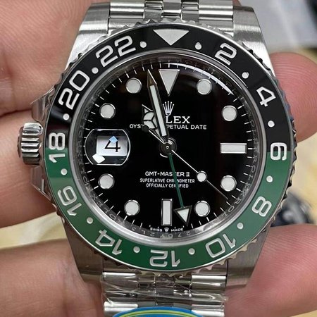 Rolex GMT Master II M126720vtnr-0002 Clean Factory V3 Stainless Steel Black Dial