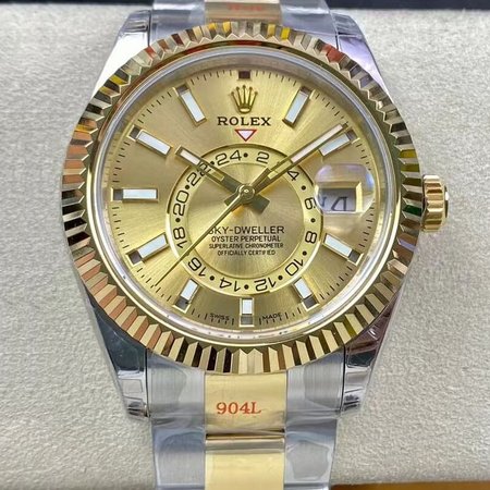 Rolex Sky Dweller M326933-0001 V2 Noob Factory Gold Dial