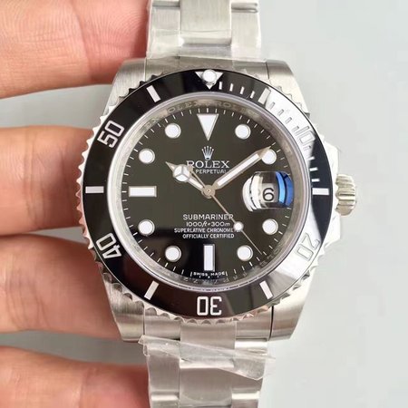 Rolex Submariner 114060 300M Noob Factory V9 Version Black Dial