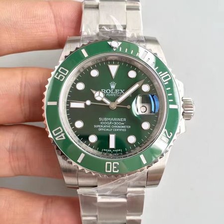 Rolex Submariner Date 116610LV Noob Factory V9 Green Ceramic Bezel