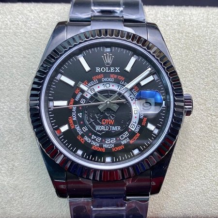 Rolex Sky Dweller 40MM WWF Factory Black Strap