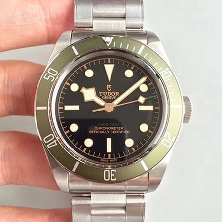 Tudor Heritage Black Bay Green Harrods Special Edition 79230G ZF Factory Black Dial