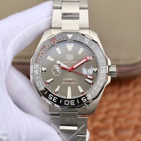 Tag Heuer Aquaracer Calibre 5 English Premier League Limited WAY201D.BA0927 Gray Dial